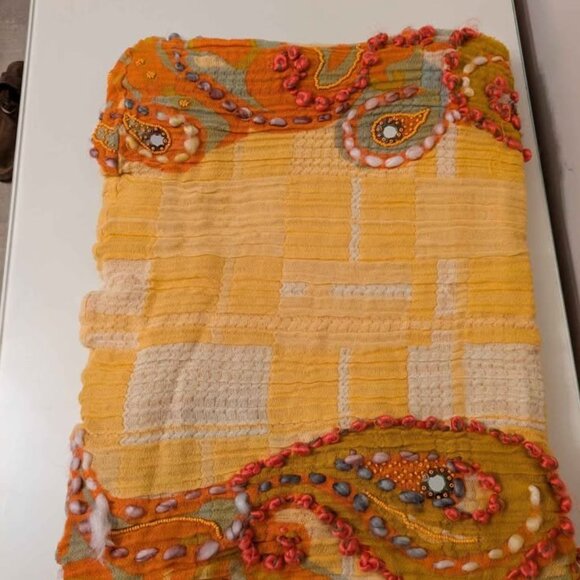 Like New Handmade Cotton Anthropologie scarf - Picture 5 of 5